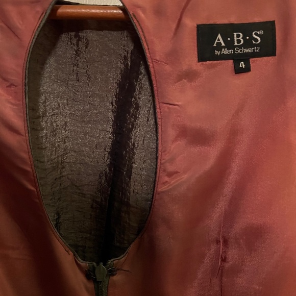 ABS by Allen Schwartz Sheath Dress W/ Cutout Back & Embellished Hem - Size 4 - Picture 11 of 13